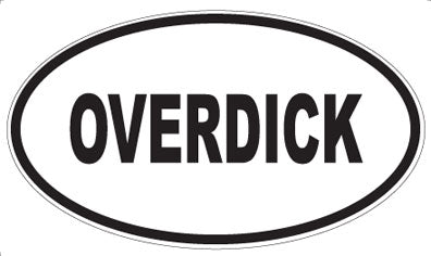 OVERDICK - Oval Sticker