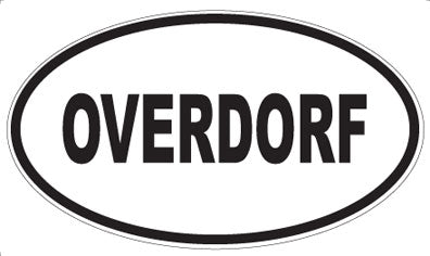 OVERDORF - Oval Magnet