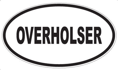 OVERHOLSER - Oval Magnet