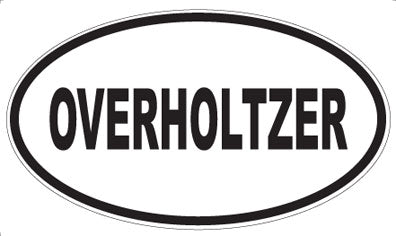OVERHOLTZER - Oval Magnet