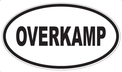 OVERKAMP - Oval Sticker