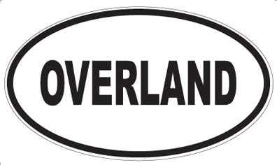 OVERLAND - Oval Magnet