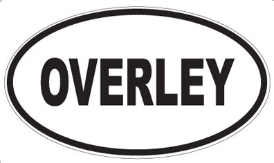 OVERLEY - Oval Sticker