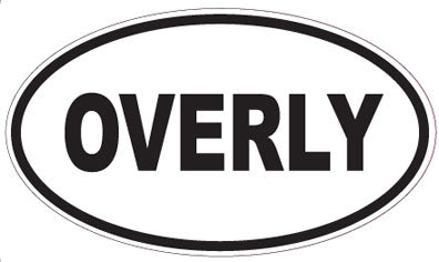 OVERLY - Oval Sticker