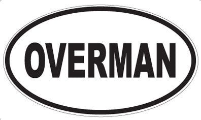 OVERMAN - Oval Sticker