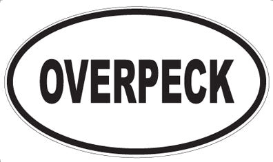OVERPECK - Oval Sticker