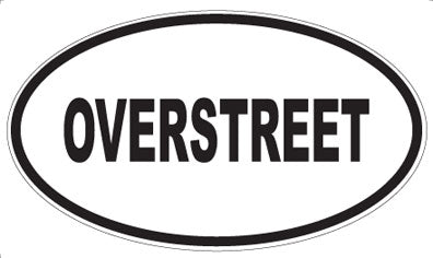 OVERSTREET - Oval Sticker