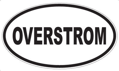 OVERSTROM - Oval Sticker