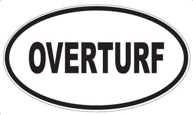 OVERTURF - Oval Sticker