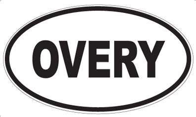 OVERY - Oval Sticker
