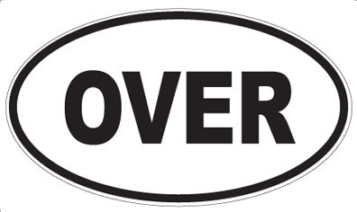 OVER - Oval Magnet
