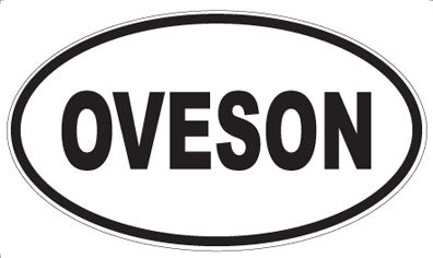OVESON - Oval Sticker