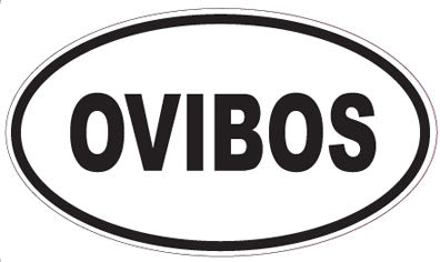 OVIBOS - Oval Sticker