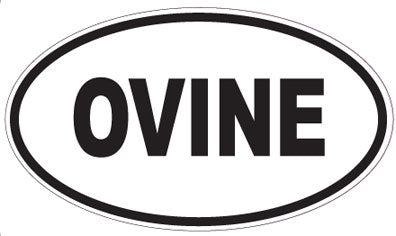 OVINE - Oval Sticker