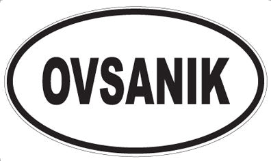 OVSANIK - Oval Sticker