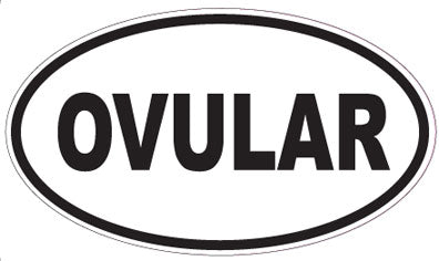 OVULAR - Oval Sticker