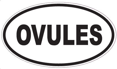 OVULES - Oval Sticker
