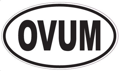 OVUM - Oval Sticker