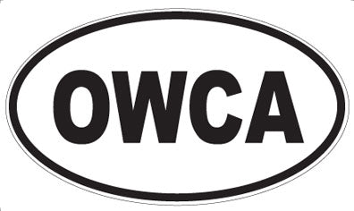 OWCA - Oval Sticker