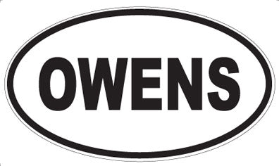 OWENS - Oval Magnet