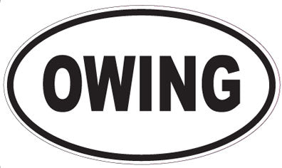 OWING - Oval Magnet