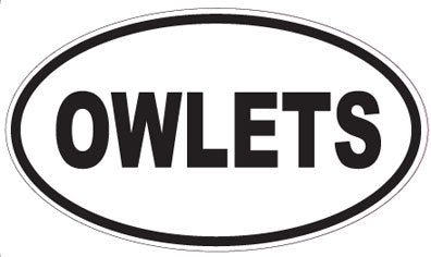 OWLETS - Oval Sticker