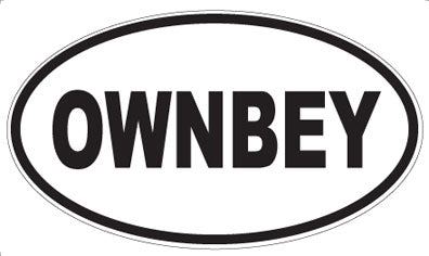 OWNBEY - Oval Sticker