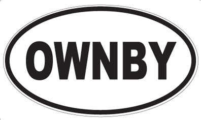 OWNBY - Oval Magnet