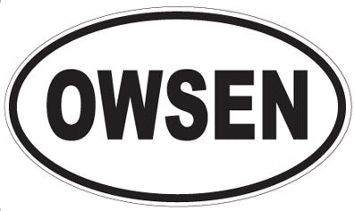 OWSEN - Oval Sticker
