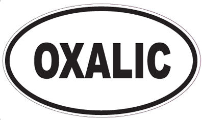 OXALIC - Oval Sticker