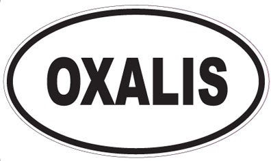 OXALIS - Oval Sticker