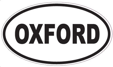 OXFORD - Oval Sticker
