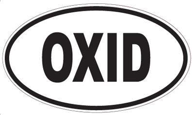 OXID - Oval Sticker