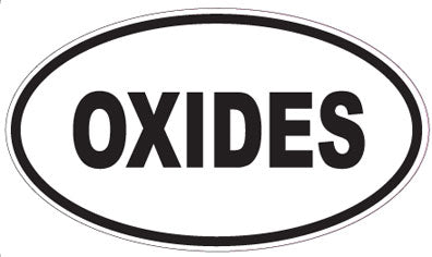 OXIDES - Oval Sticker