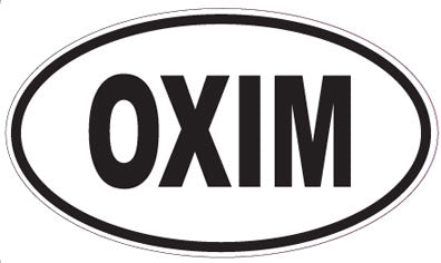 OXIM - Oval Sticker