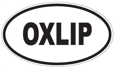 OXLIP - Oval Sticker