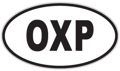 OXP - 3 Letter Initials Oval Sticker