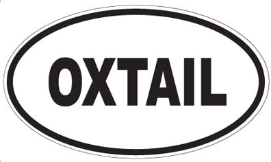 OXTAIL - Oval Sticker