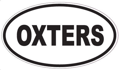 OXTERS - Oval Sticker