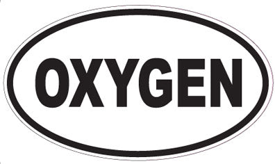 OXYGEN - Oval Sticker