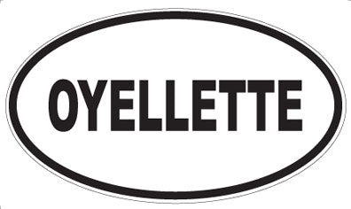 OYELLETTE - Oval Sticker