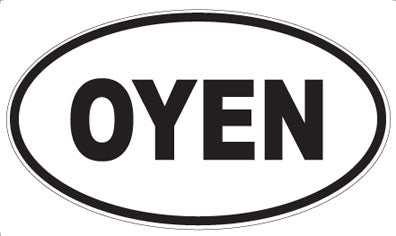 OYEN - Oval Sticker