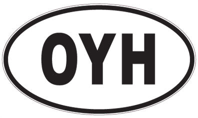 OYH - 3 Letter Initials Oval Sticker