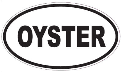 OYSTER - Oval Sticker