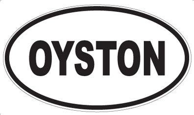 OYSTON - Oval Sticker