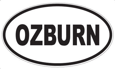 OZBURN - Oval Magnet