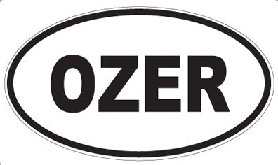 OZER - Oval Sticker