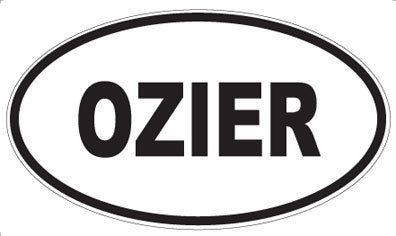 OZIER - Oval Sticker
