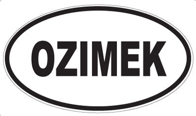 OZIMEK - Oval Sticker