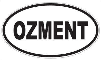 OZMENT - Oval Magnet